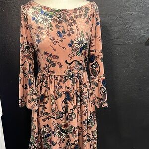 Easel Floral Pink Dress